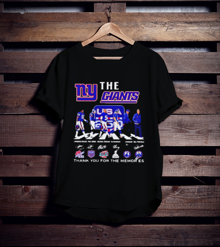 New York Giants US Legends Thank You For The Memories T-Shirt