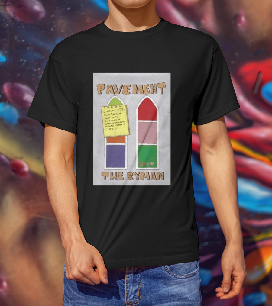 Pavement The Ryman July 27 2026 Guest List Donna Jacob John Spiral T-Shirt