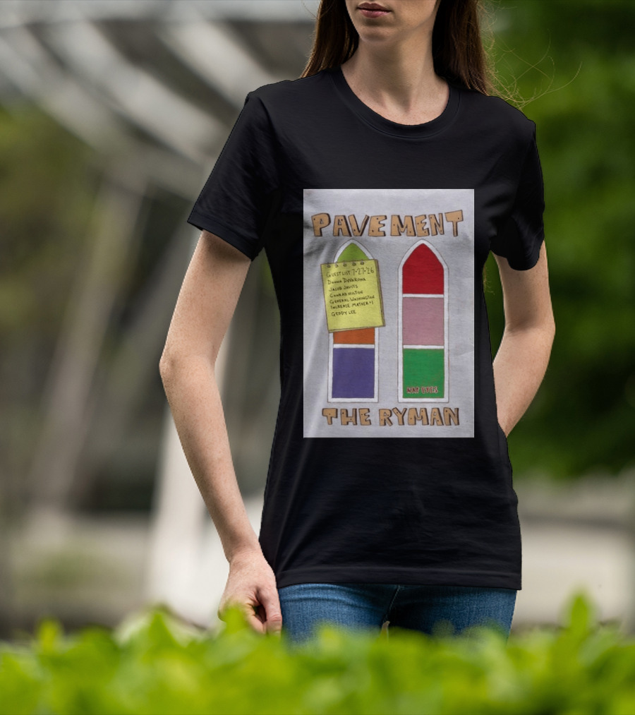 Pavement The Ryman July 27 2026 Guest List Donna Jacob John Spiral T-Shirt