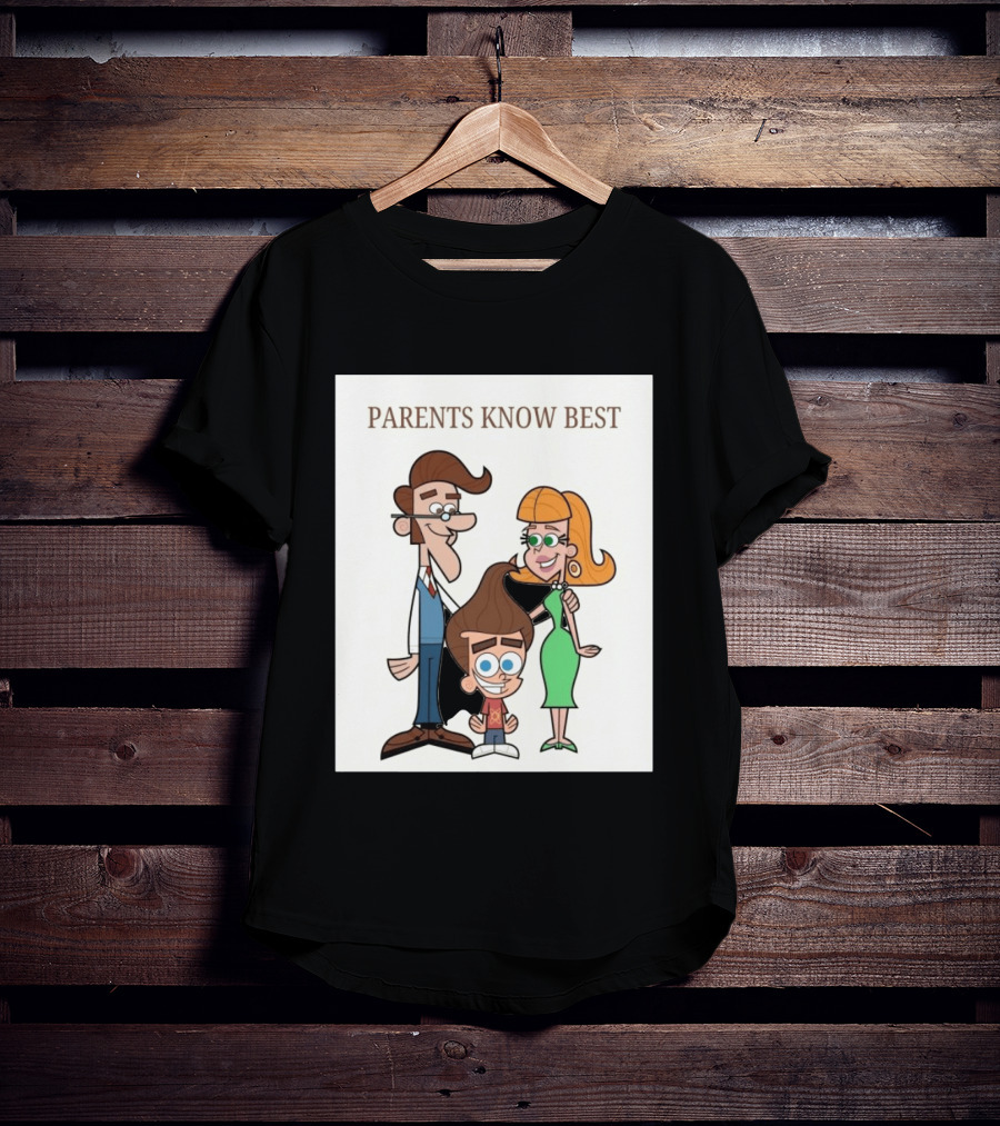 Parents Know Best Jimmy Neutron Timmy Turner Cartoon Mashup T-Shirt