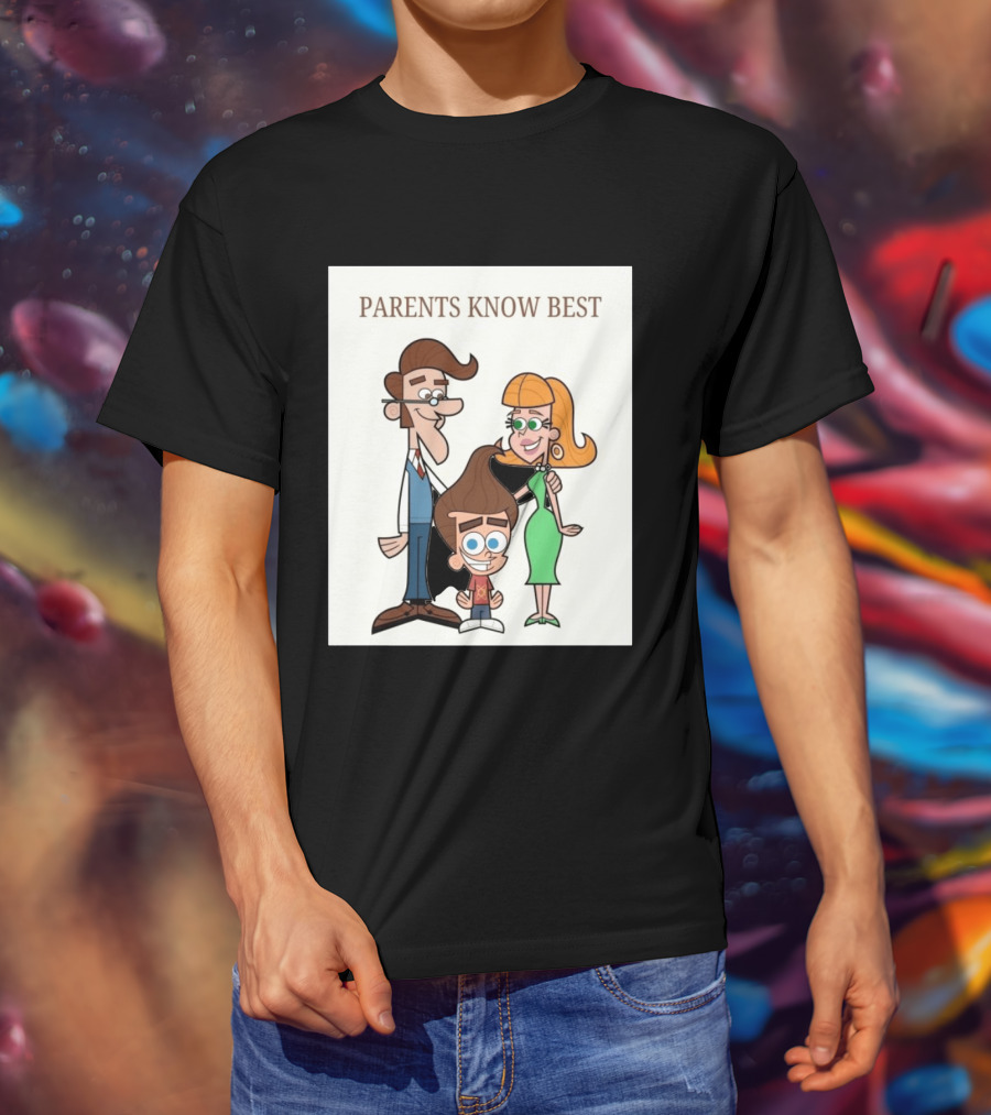 Parents Know Best Jimmy Neutron Timmy Turner Cartoon Mashup T-Shirt
