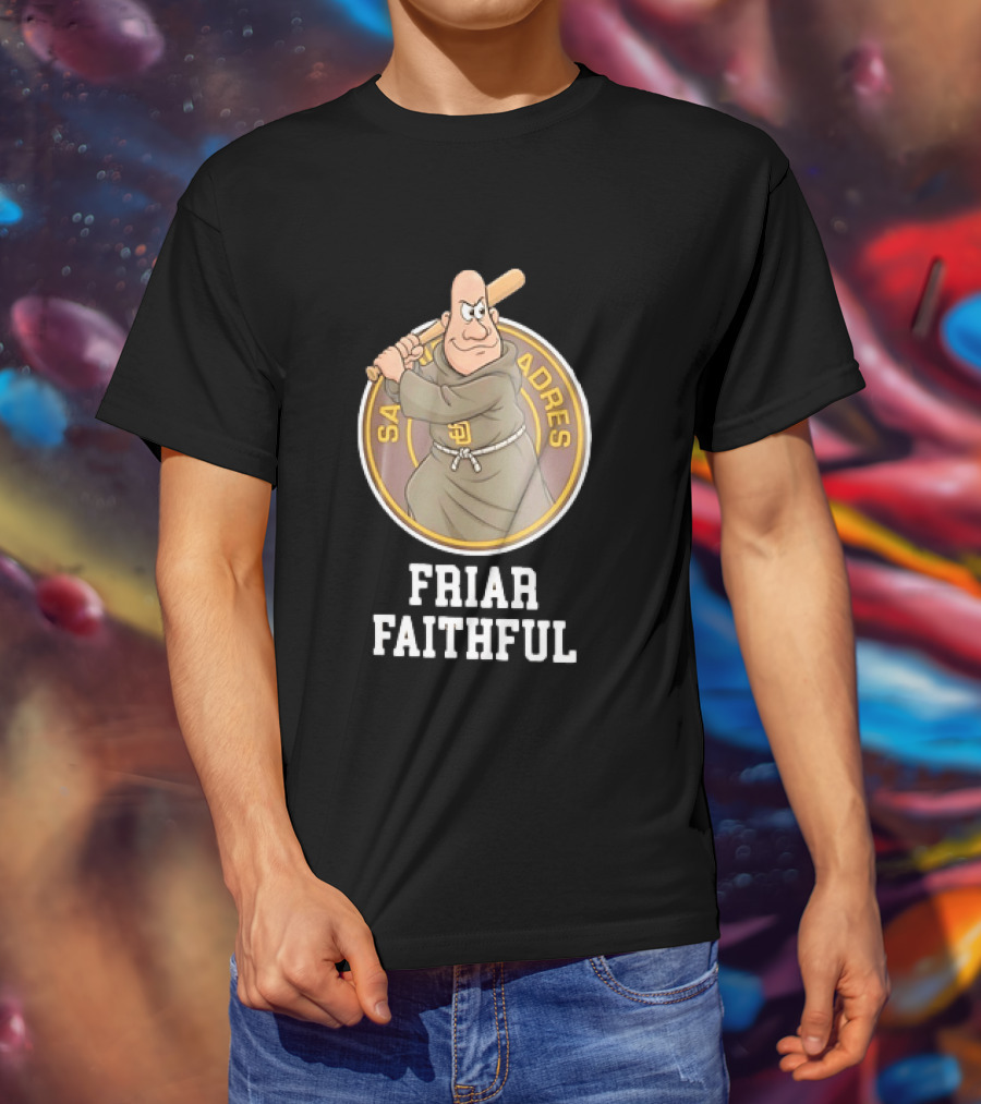 San Diego Padres Friar Faithful Baseball Fan Gear T-Shirt