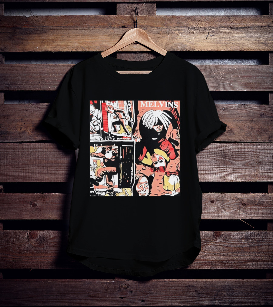 Melvins Brian Walsby Cartoon Art Alternative Rock T-Shirt