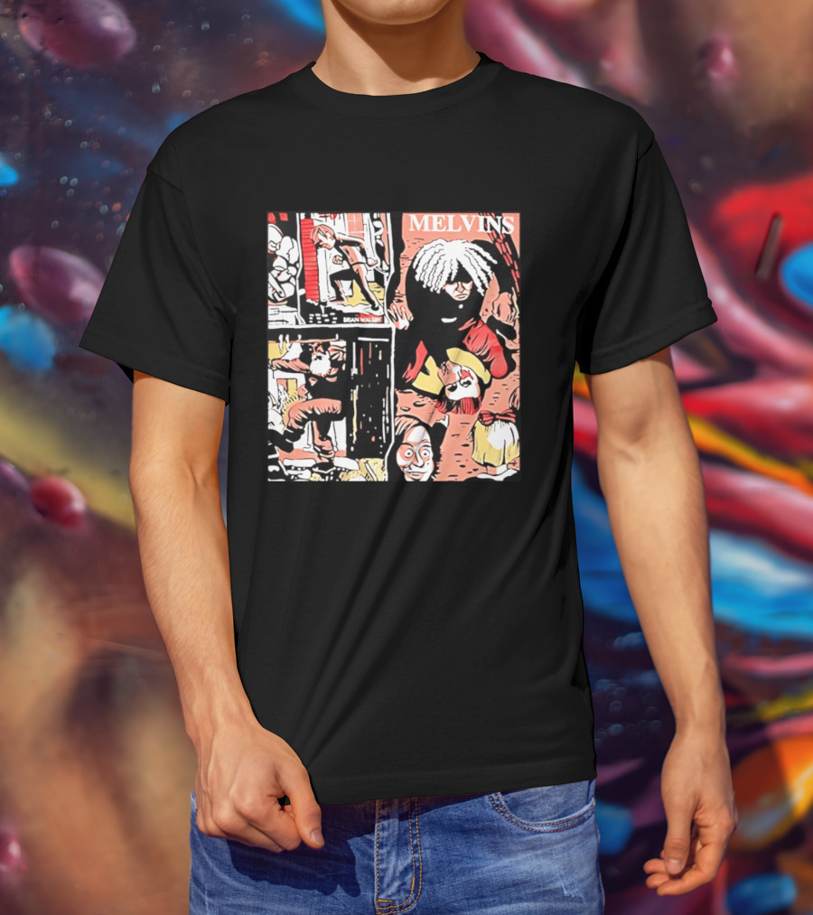 Melvins Brian Walsby Cartoon Art Alternative Rock T-Shirt