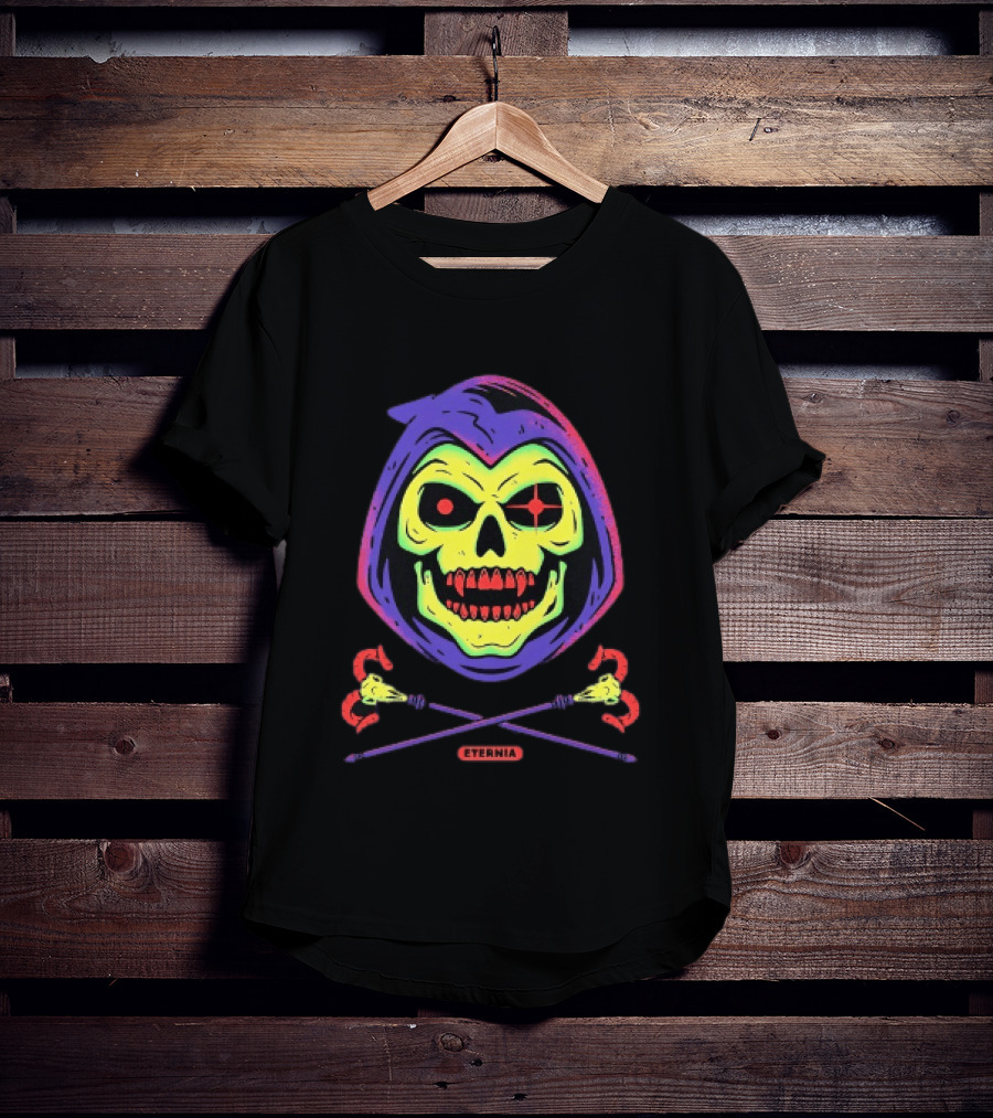 Skeletor Eternia Skull Crossbones Masters Of The Universe T-Shirt
