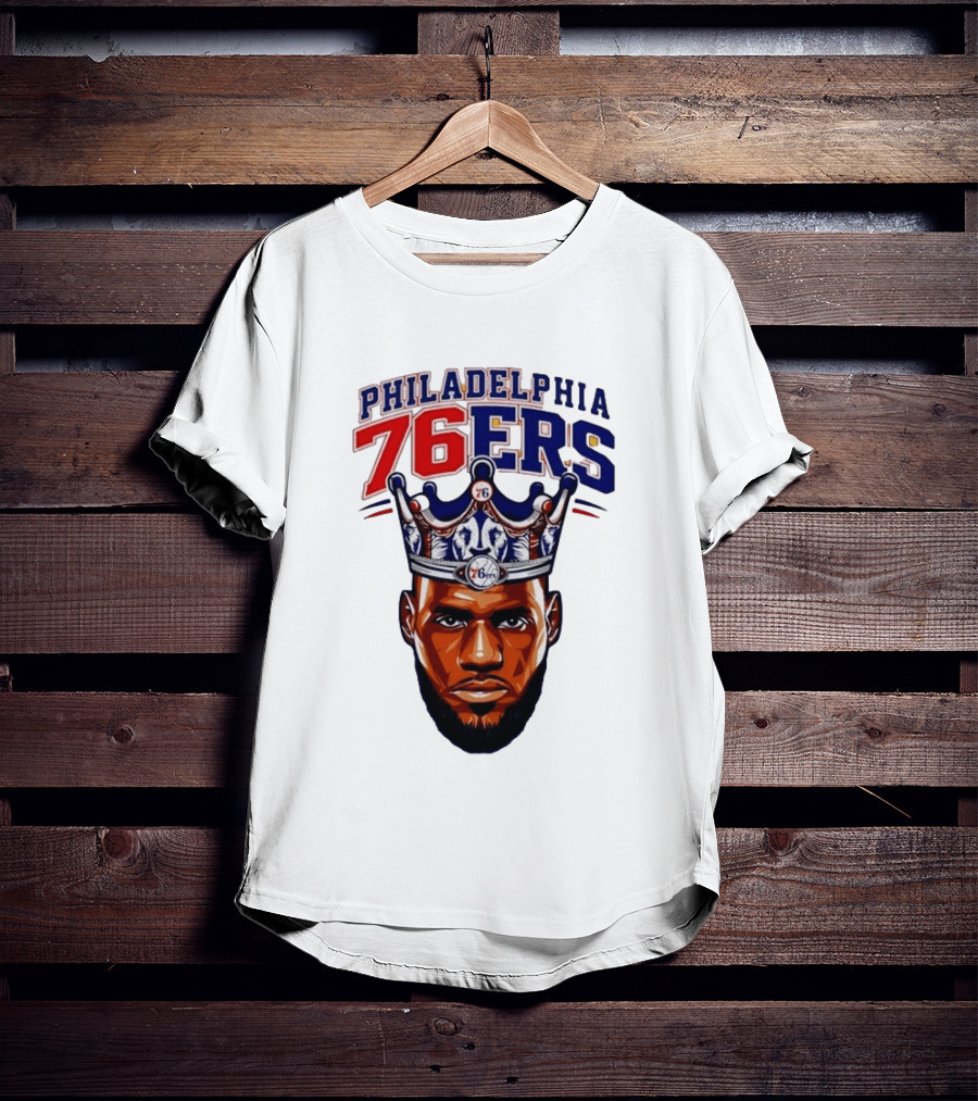 Philadelphia 76ers King Lebron 76 Crown T-Shirt
