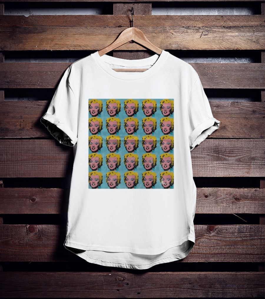 Marilyn Monroe Andy Warhol Pop Art Iconic Repeated T-Shirt