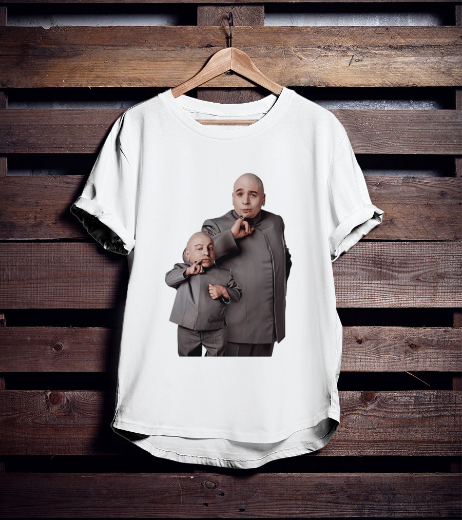 Dr Evil And Mini Me Iconic Duo Mike Myers Verne Troyer T-Shirt