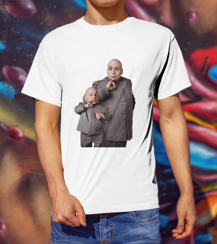 Dr Evil And Mini Me Iconic Duo Mike Myers Verne Troyer T-Shirt