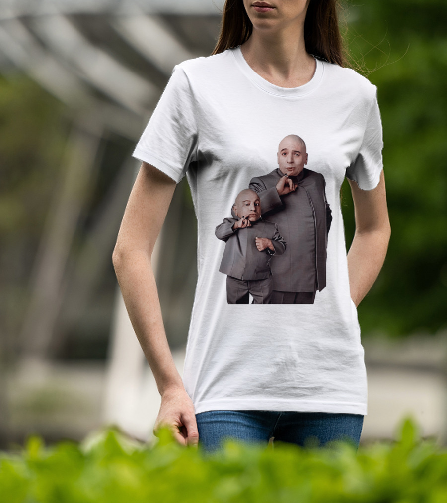 Dr Evil And Mini Me Iconic Duo Mike Myers Verne Troyer T-Shirt