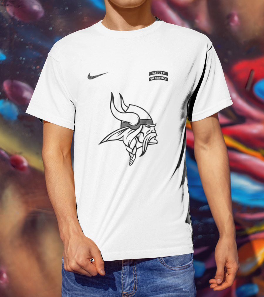 Nike Minnesota Vikings Salute To Service Camouflage NFL T-Shirt
