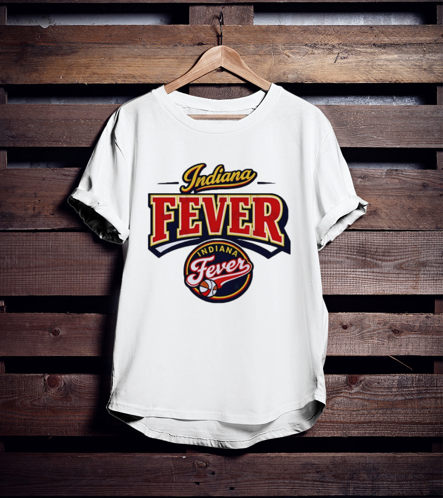 Indiana Fever WNBA Basketball Team Logo Historic T-Shirt