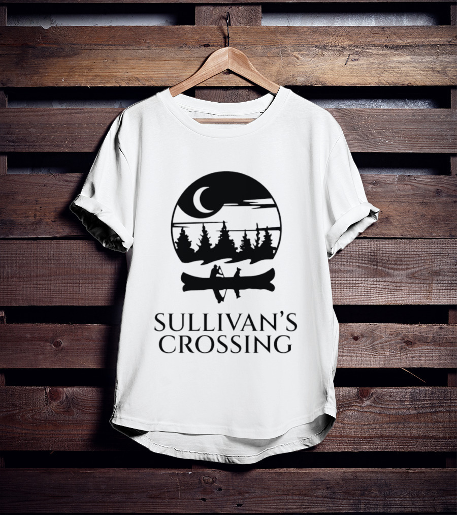 Sullivan's Crossing Canoe Moon Scene Nature Adventure T-Shirt