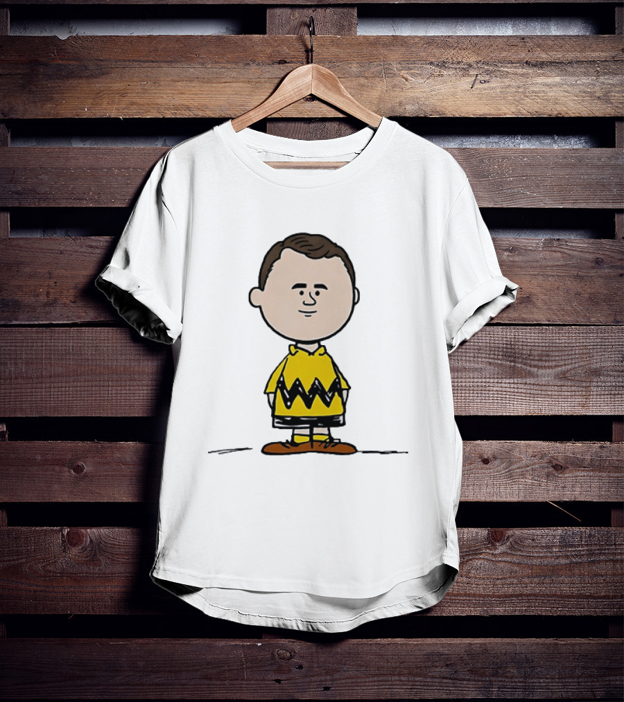 Charlie Brown Peanuts Football Wayne Rooney Mashup T-Shirt