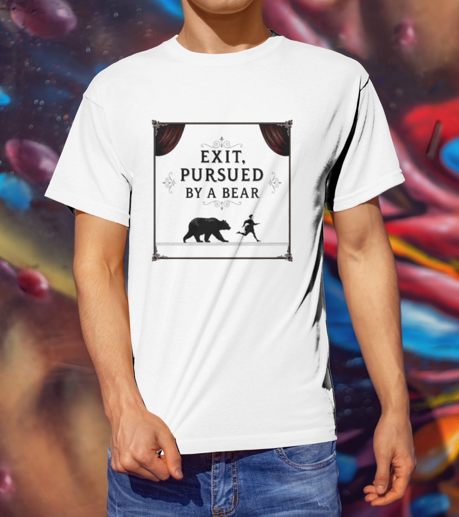 William Shakespeare The Winters Tale Exit Pursued By A Bear T-Shirt