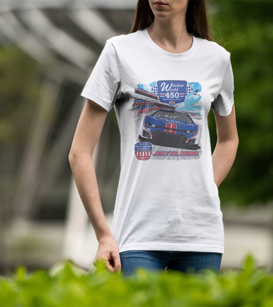 Window World 450 North Wilkesboro Speedway Race July 19 2026 Back To Back Power Racing Event T-Shirt