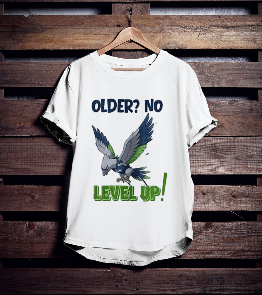 Seattle Seahawks Pokemon 30th Anniversary Older No Level Up T-Shirt