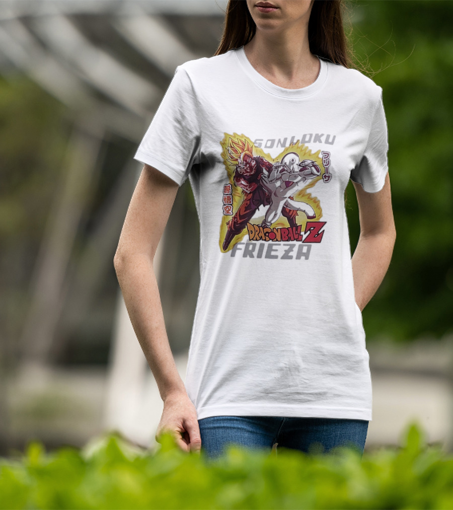 Son Goku Frieza Dragon Ball Z Anime Showdown T-Shirt