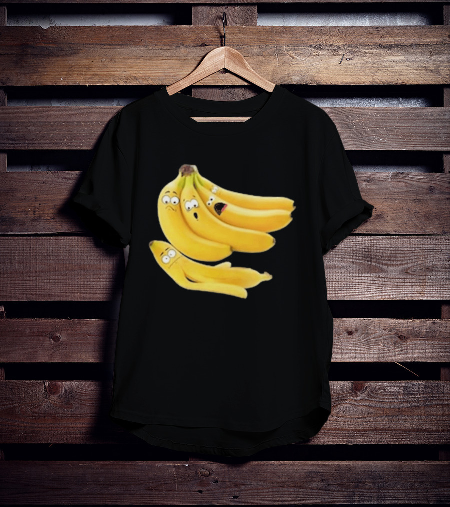 Funny Banana Massacre Organic Bunch Faces T-Shirt