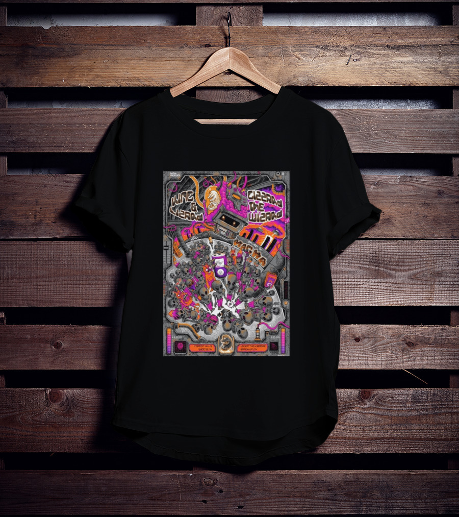 King Gizzard & The Lizard Wizard Aug 22 2026 Forest Hills Stadium Queens New York Tour Under The Bridge Brooklyn T-Shirt
