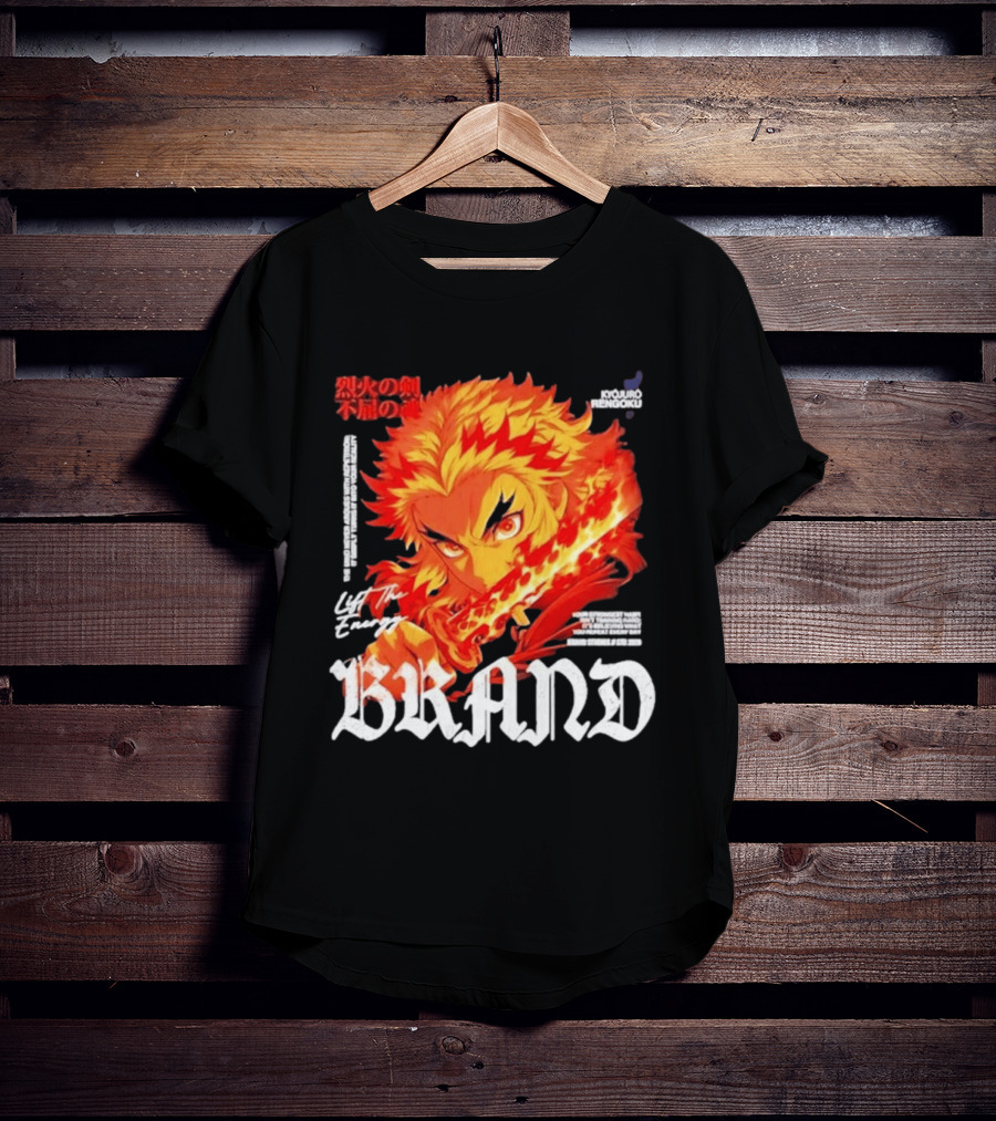 Kyojuro Rengoku Lift The Energy Flame Sword T-Shirt