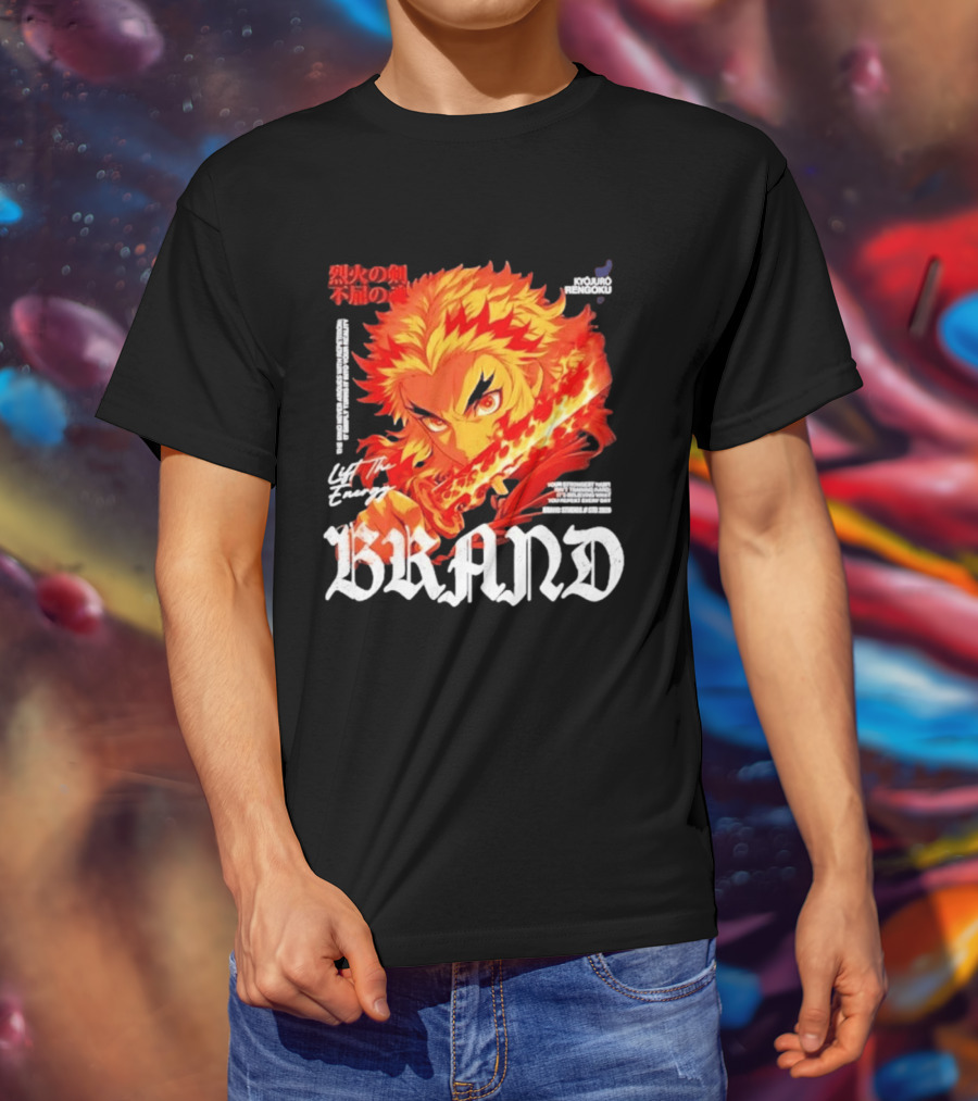 Kyojuro Rengoku Lift The Energy Flame Sword T-Shirt
