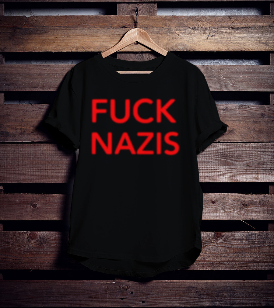 Merchnow Store I Declare War Fuck Nazis Black T-Shirt
