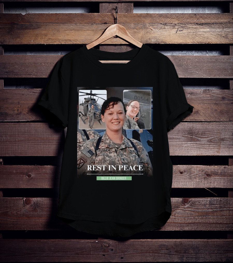 Rest In Peace Billie Jean Grinder Us Army Service T-Shirt