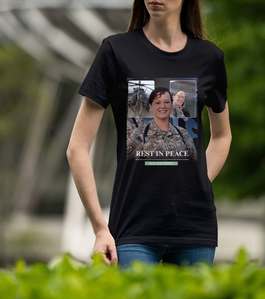 Rest In Peace Billie Jean Grinder Us Army Service T-Shirt