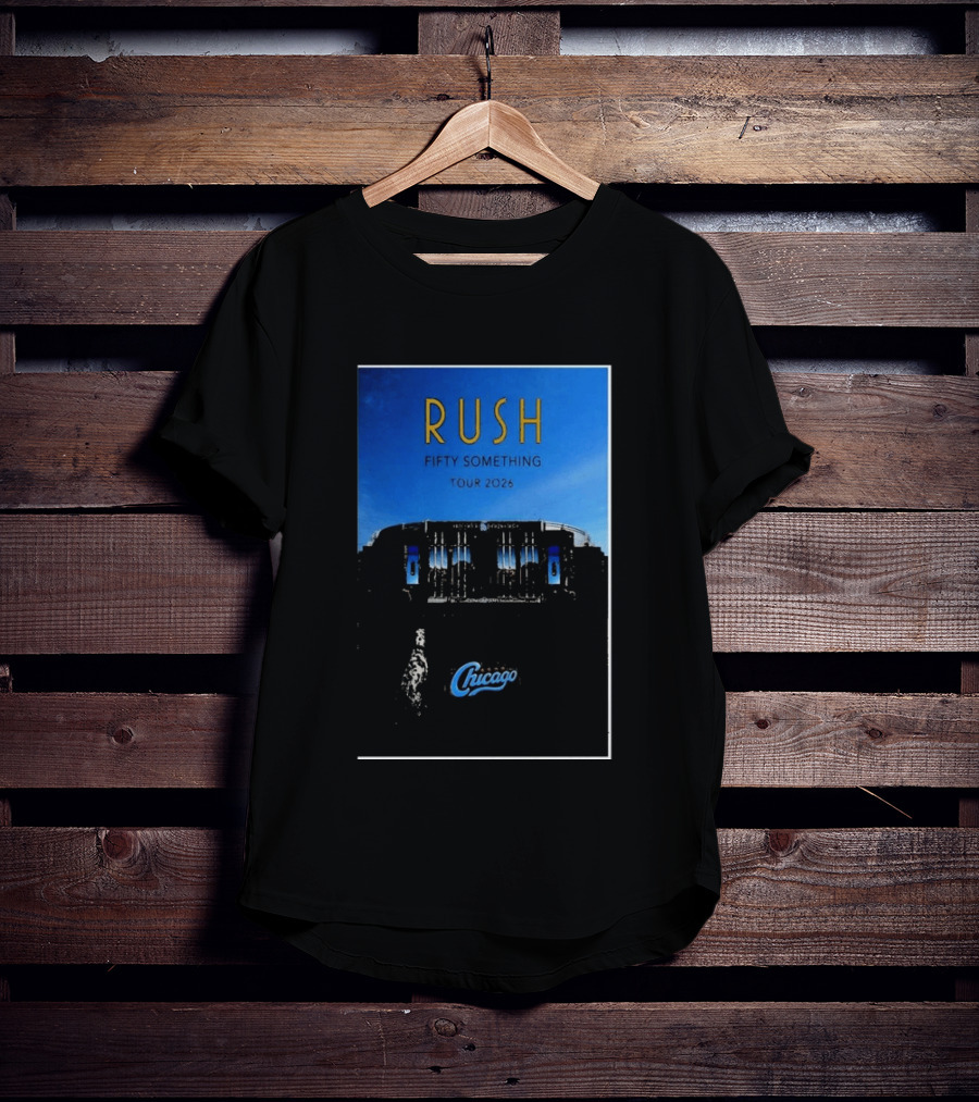 RUSH Fifty Something Tour 2026 Chicago Stadium T-Shirt