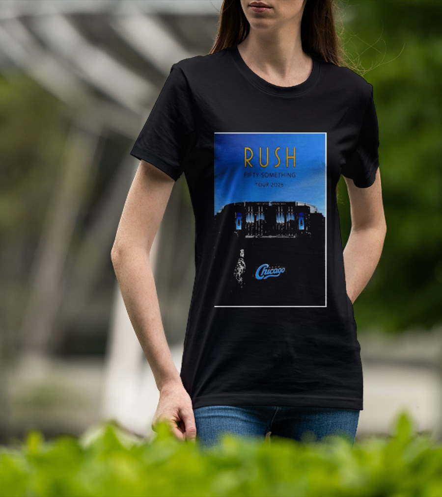 RUSH Fifty Something Tour 2026 Chicago Stadium T-Shirt