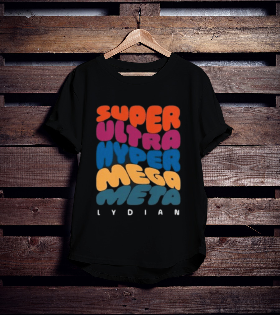 Jacob Collier Store Super Ultra Hyper Mega Meta Lydian Bold Colorful T-Shirt