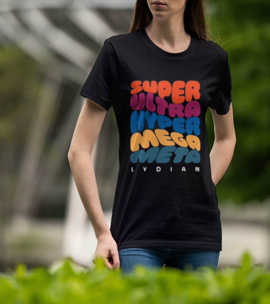 Jacob Collier Store Super Ultra Hyper Mega Meta Lydian Bold Colorful T-Shirt