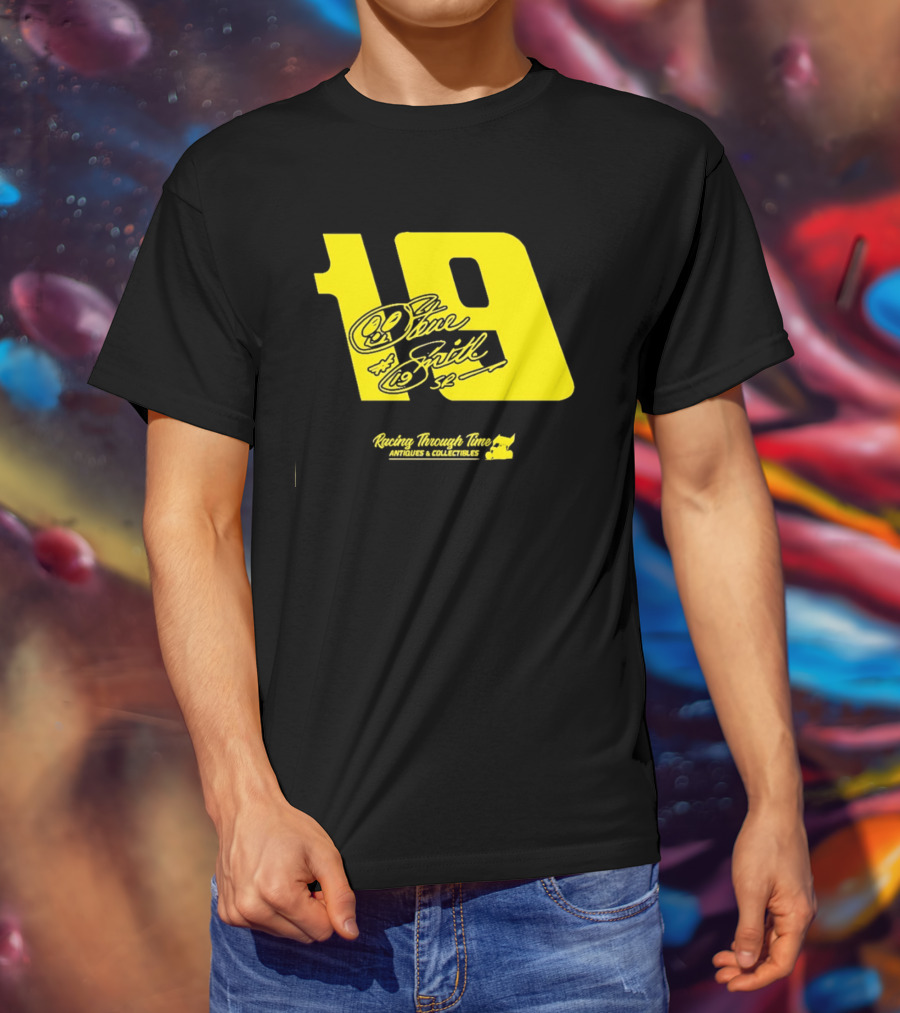 Steve Smith Sr 19 Racing Through Time Antiques Collectibles T-Shirt