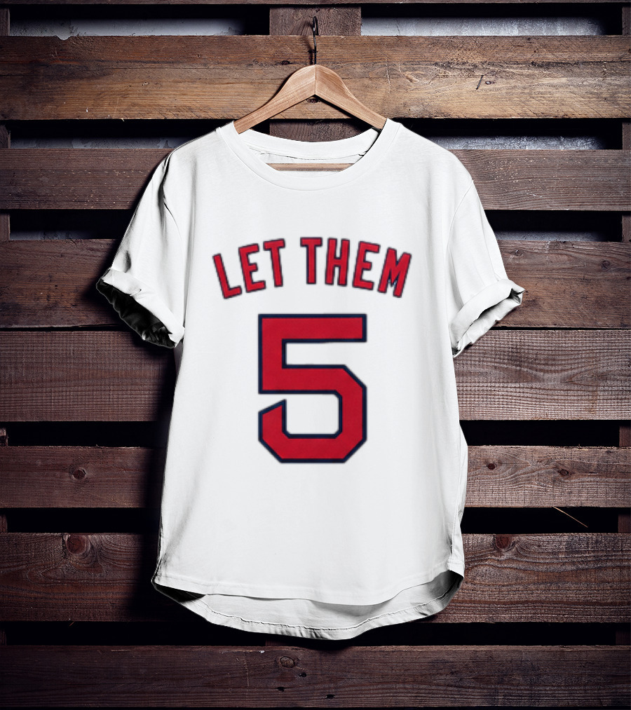 2026 Red Sox Let Them 5 Jersey Giveaway Red Sox Promotion T-Shirt