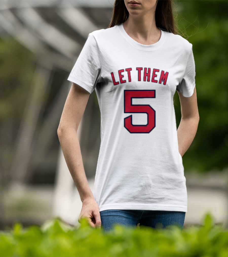 2026 Red Sox Let Them 5 Jersey Giveaway Red Sox Promotion T-Shirt