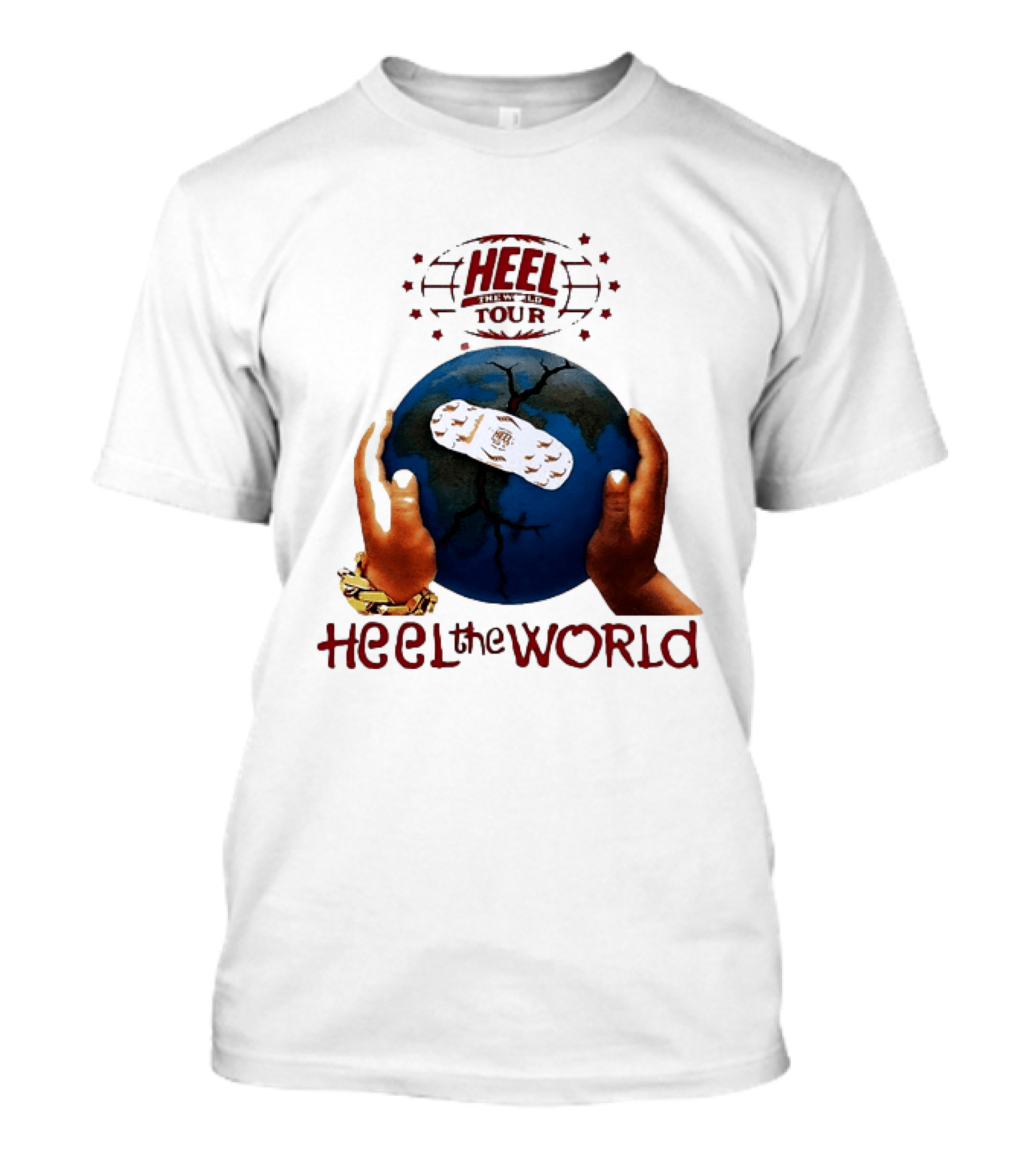 Westside Gunn Heel The World Tour Griselda Bandaged Earth And Hands T-Shirt