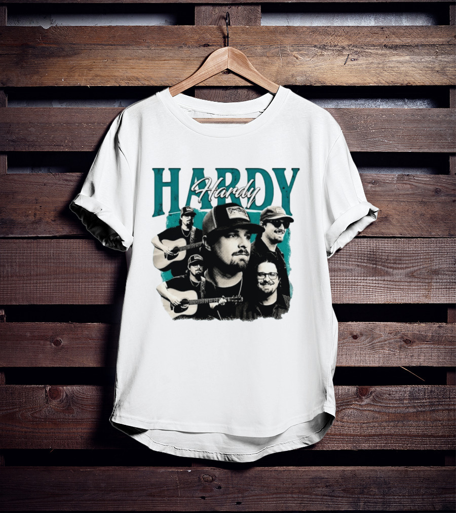 Hardy Country Music Singer Montage Collage T-Shirt