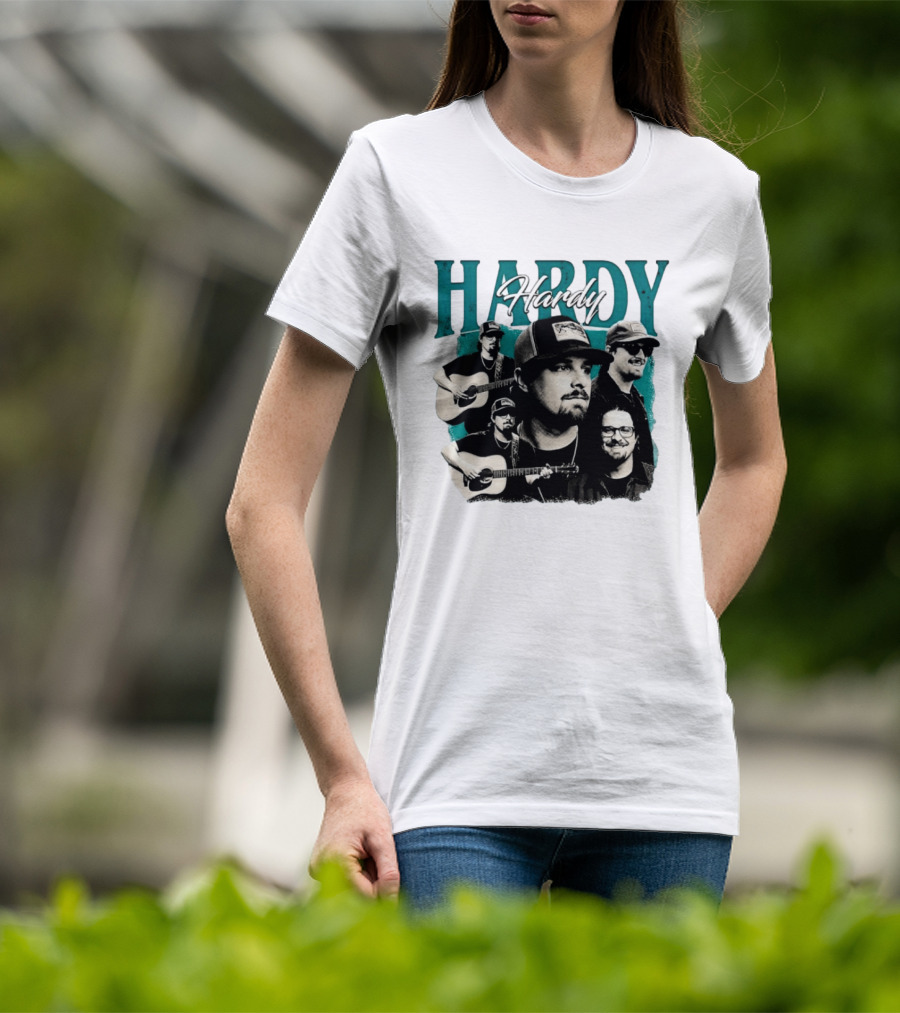 Hardy Country Music Singer Montage Collage T-Shirt
