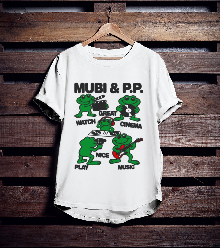 Mubi & P.P. Great Cinema Play Nice Music T-Shirt