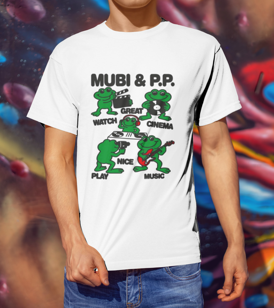 Mubi & P.P. Great Cinema Play Nice Music T-Shirt