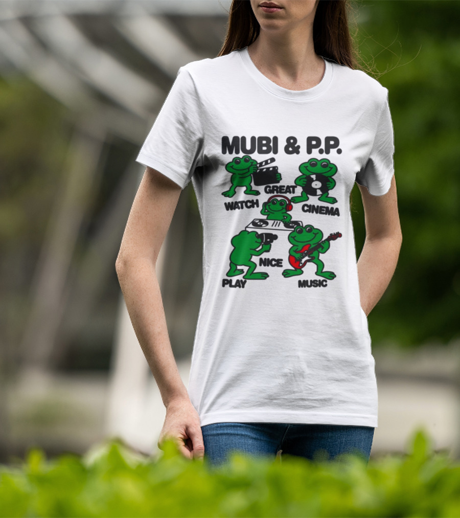 Mubi & P.P. Great Cinema Play Nice Music T-Shirt