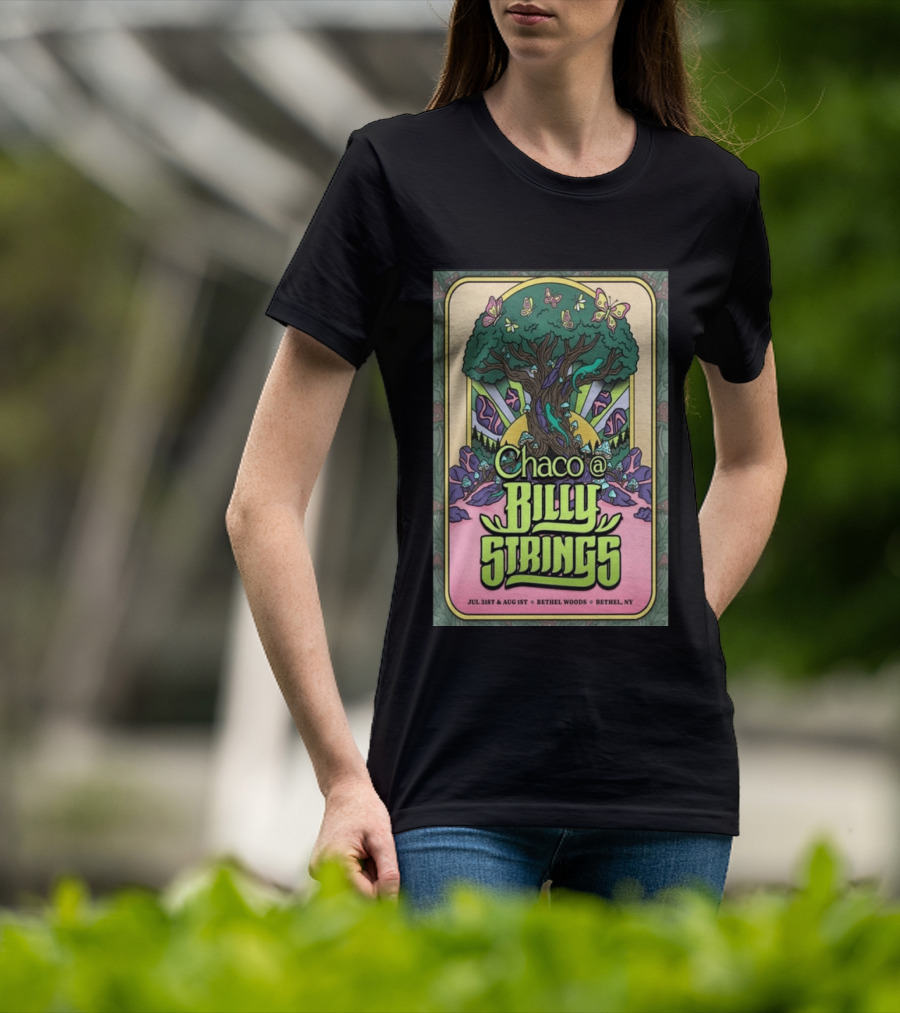 Chaco Billy Strings Bethel NY July 31st August 1st Bethel Woods Summer Concert T-Shirt