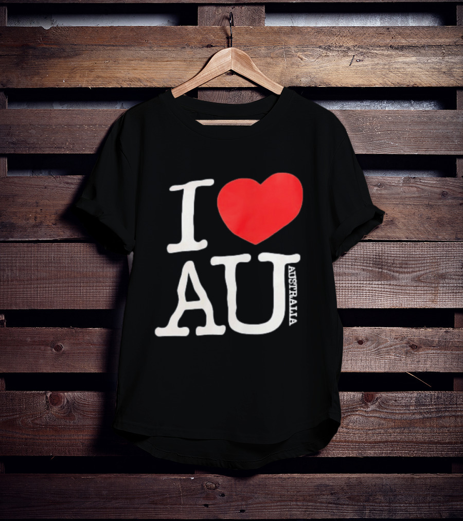I Love AU Heart Australia Souvenir T-Shirt