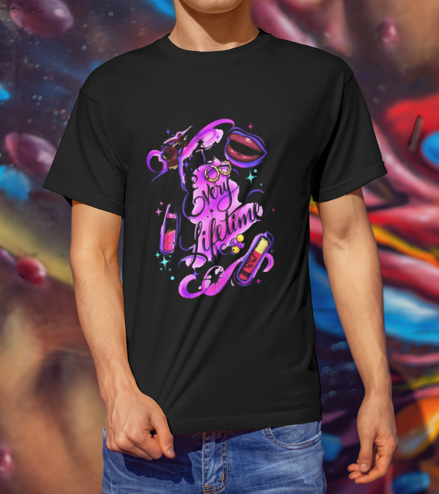 In Every Lifetime Hustle Lip Glo Airbrush T-Shirt