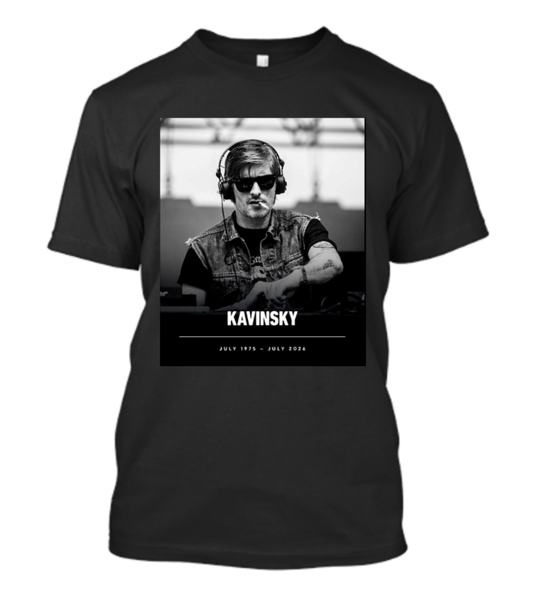 Kavinsky July 1975 July 2026 Retro DJ T-Shirt