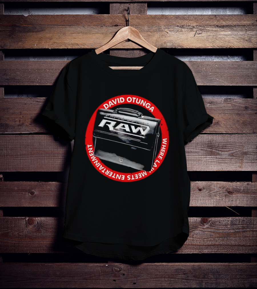David Otunga Raw Attorney Briefcase Where Law Meets Entertainment T-Shirt