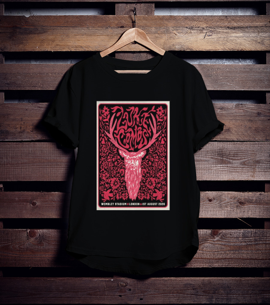 Luke Combs Wembley Stadium London 1st August 2026 Floral Antler T-Shirt