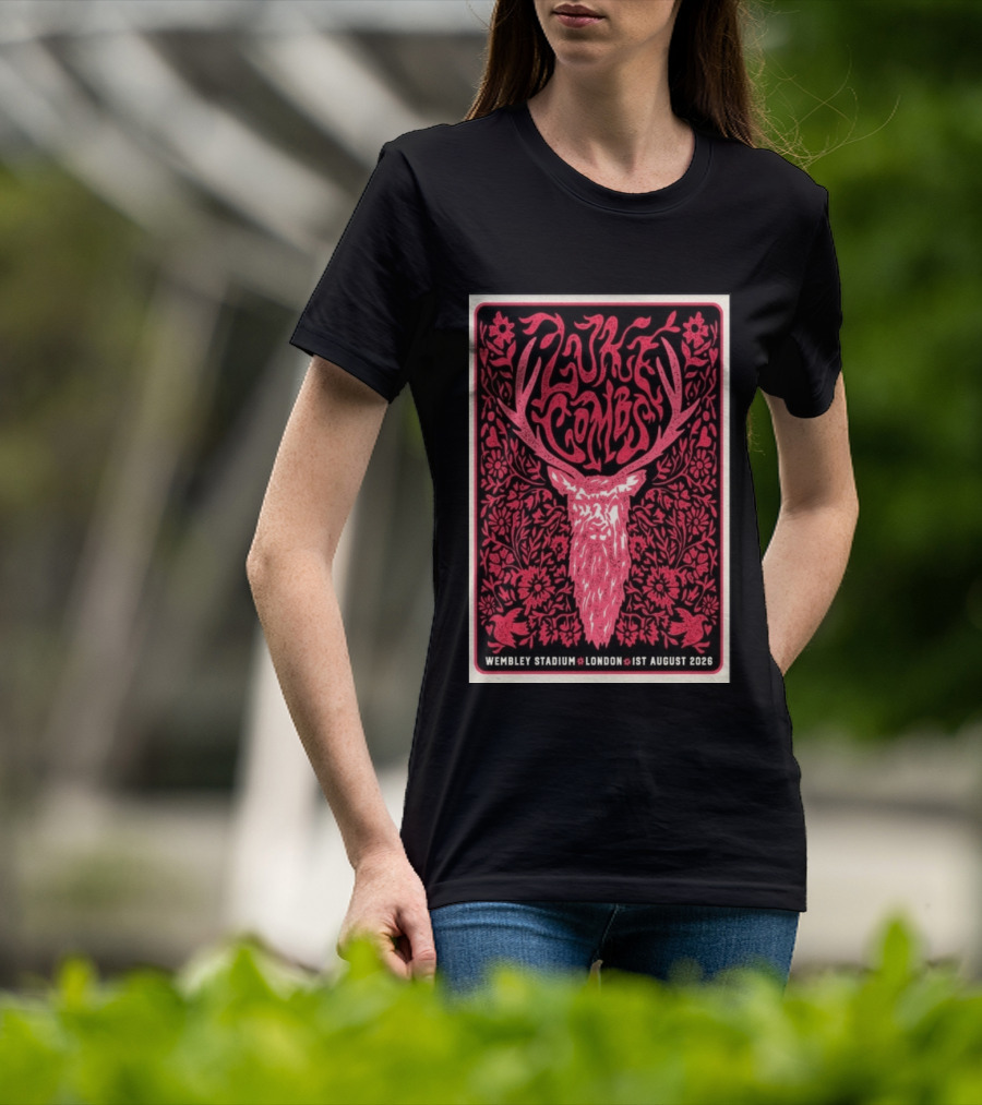 Luke Combs Wembley Stadium London 1st August 2026 Floral Antler T-Shirt