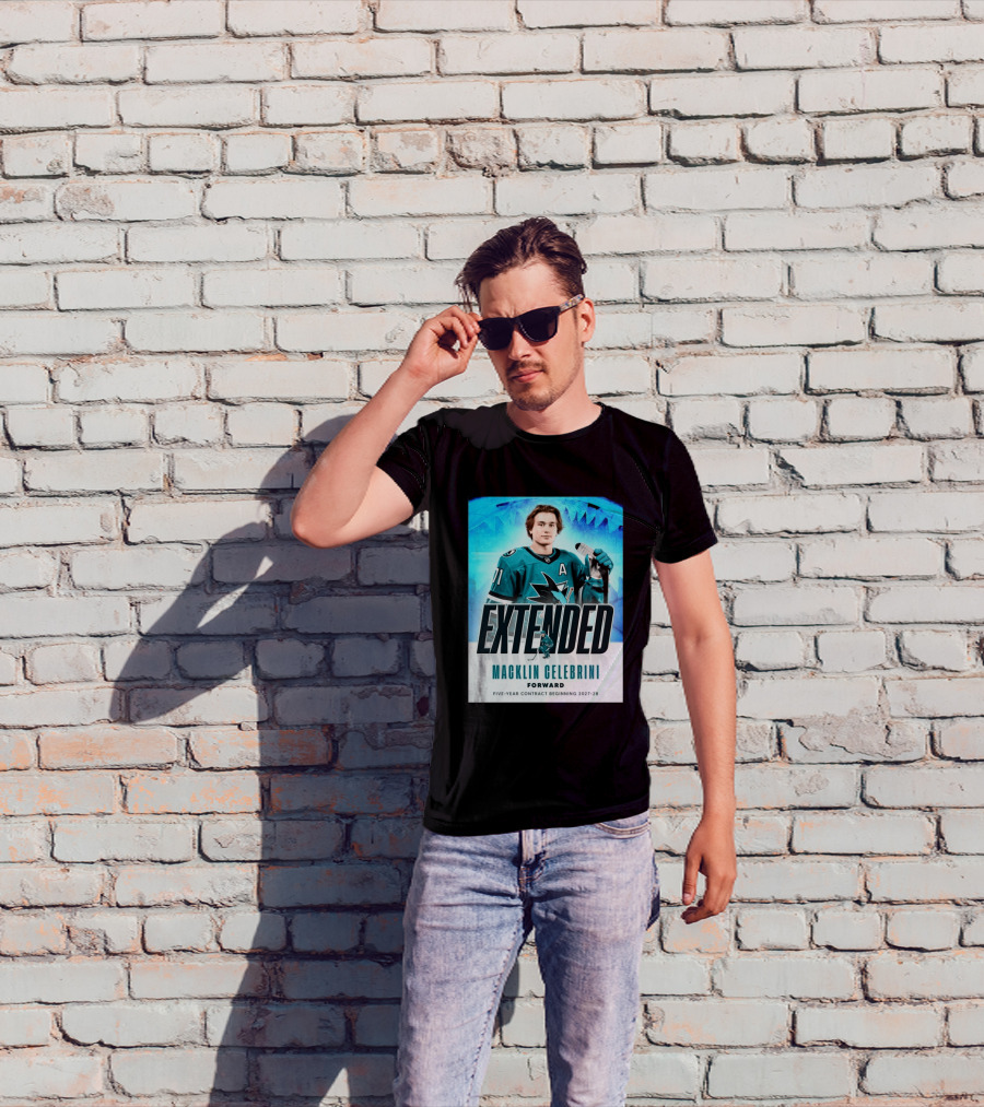 Extended Macklin Celebrini Forward Five Year Contract Beginning 2027 28 T-Shirt